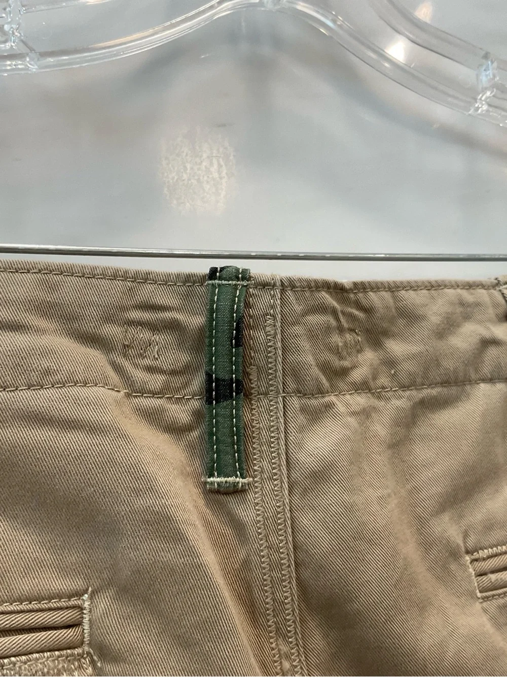 POLO Ralph Lauren KHAKI Distressed Repaired Relaxed Fit Chino Pants sz 38-30 T86